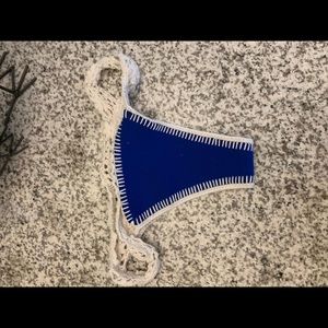 reversible blue and black bikini bottoms